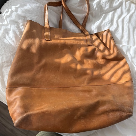 Able Mamuye Classic Leather Tote in Brown - Picture 7 of 12